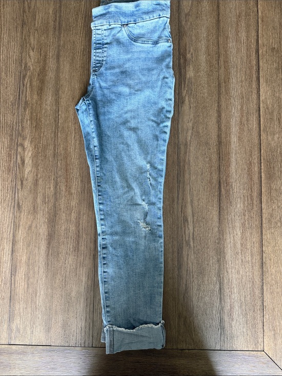 Chico's Denim - Chico's Light Blue Cropped Distressed Jeans